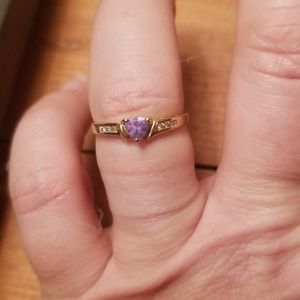 Tanzanite and diamond ring